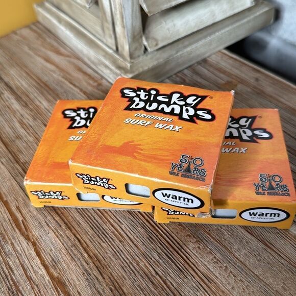 STICKY BUMPS WARM BAR Surfboard Wax 3 Pack Surf Beach - Picture 3 of 5